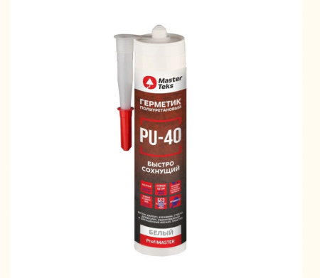 MasterTeks PM герметик полиуретановый быстросохнущий PU-40 0,28 белый