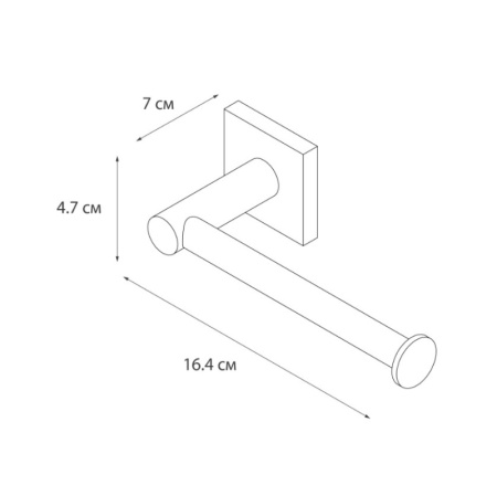 Держатель для туалетной бумаги без крышки Fixsen Lux Chrome хром FX-15010A