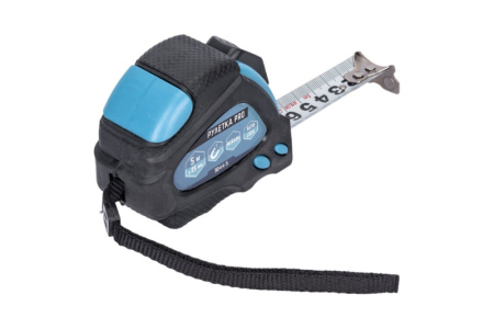 Рулетка 5м 25мм автостоп, нейлон VertexTools 3044-5