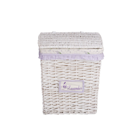 Корзина для белья "Лаванда" 470х350х550 прямоугольная белая EW-28 XL (Natural House) 