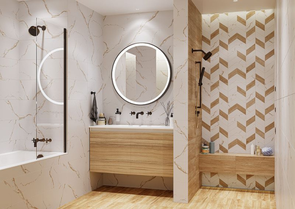Плитка облицовочная GlobalTile Marmaris GT126VG 500х250х9мм (1уп=1.375м2 (11шт) 1п=74,25м2) бежевая