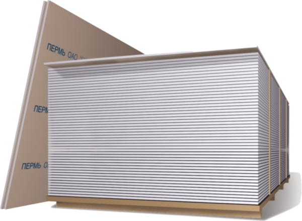 Гипсокартонный лист  12,5*1200*2500 Гипсополимер 1уп=46шт