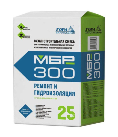 Ремонтная смесь для бетона МБР 300 25 кг 