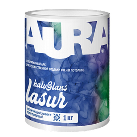 Лак AURA Lasur Halvglans 1,0кг