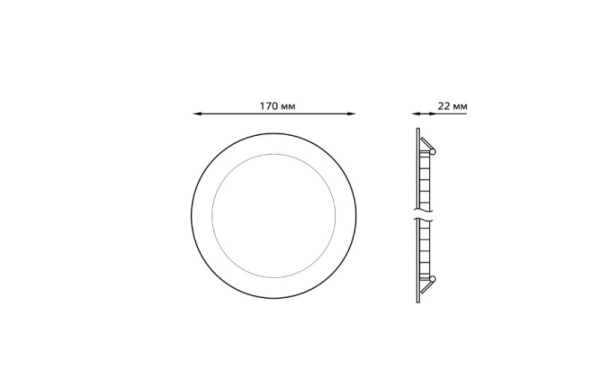 Светильник встраиваемый Slim LED 939111312 Gauss