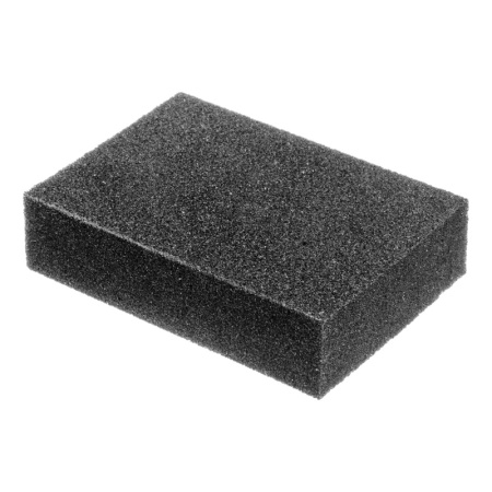 Губка шлифовальная полиуретан, оксид алюминия, Р80, 100х70х25мм, (шт.)