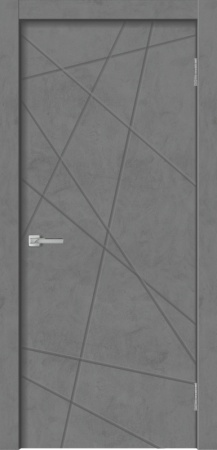 Полотно дверное GEO-1 Бетон графит ПГ *700