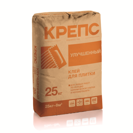 Клей для плитки Крепс Улучшенный 25кг *1/56 (C1Т)