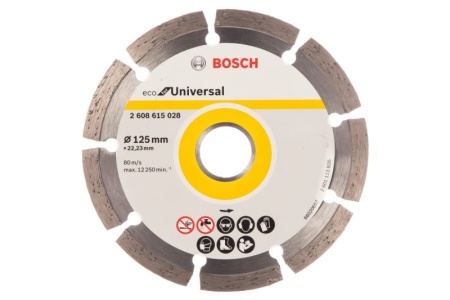 Диск алмазный сегментный Bosch ECO Universal 125х22,23 мм 2.608.615.028 *1